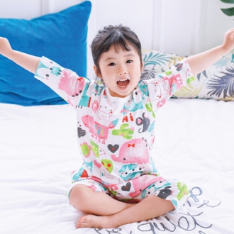2018童家居服 套装 夏季5分袖 儿童家居服 韩版两件套居家服